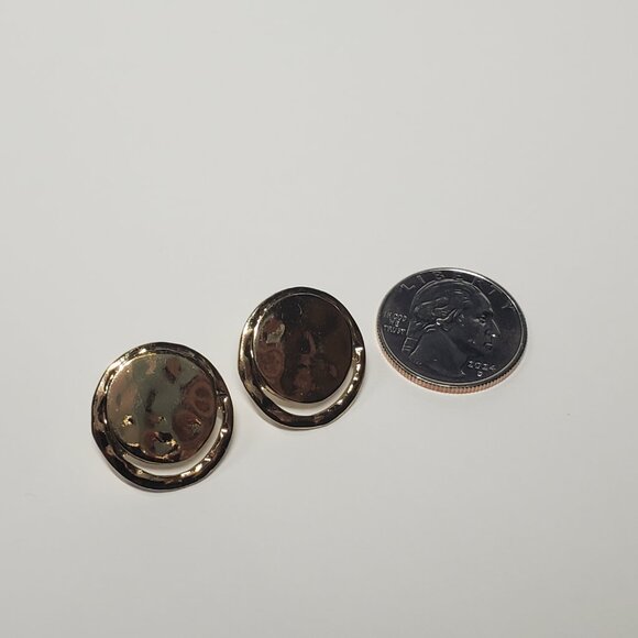 Kenneth Cole Gold Disc Earrings - Picture 10 of 12